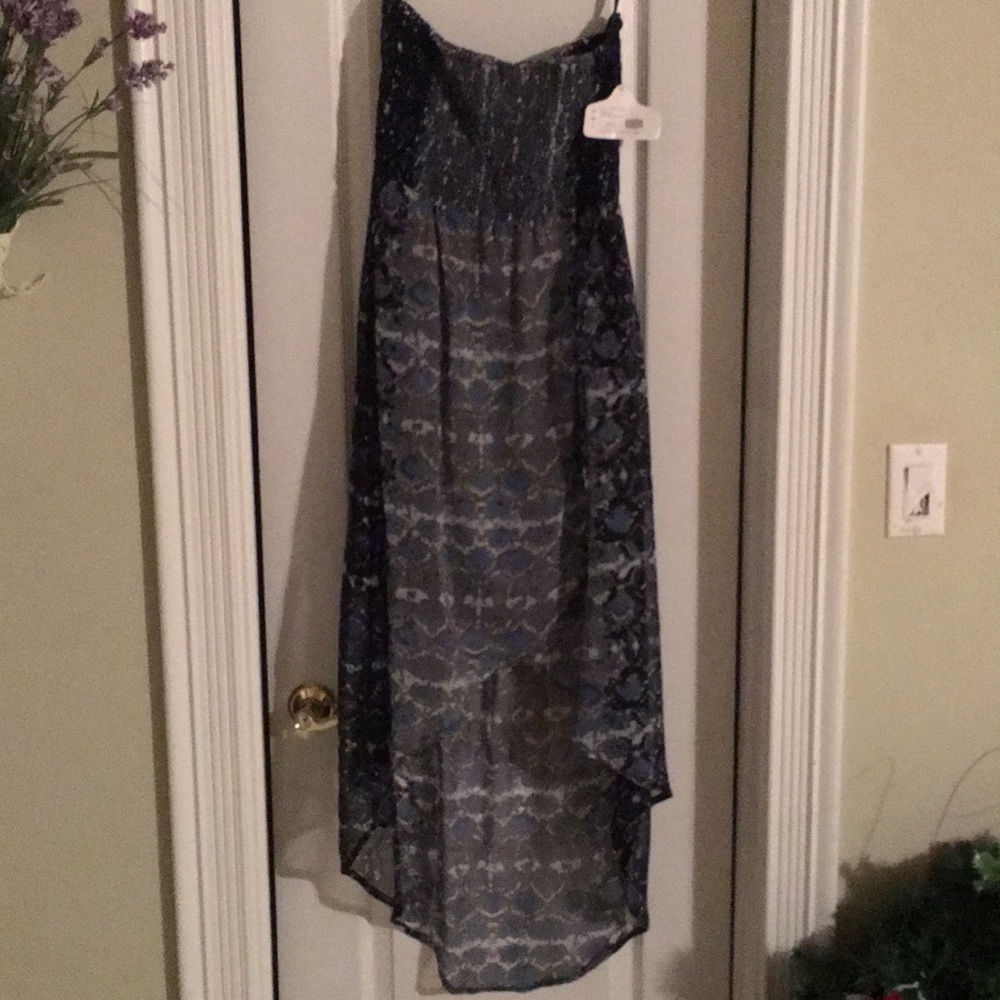 Strapless high low dress NWT